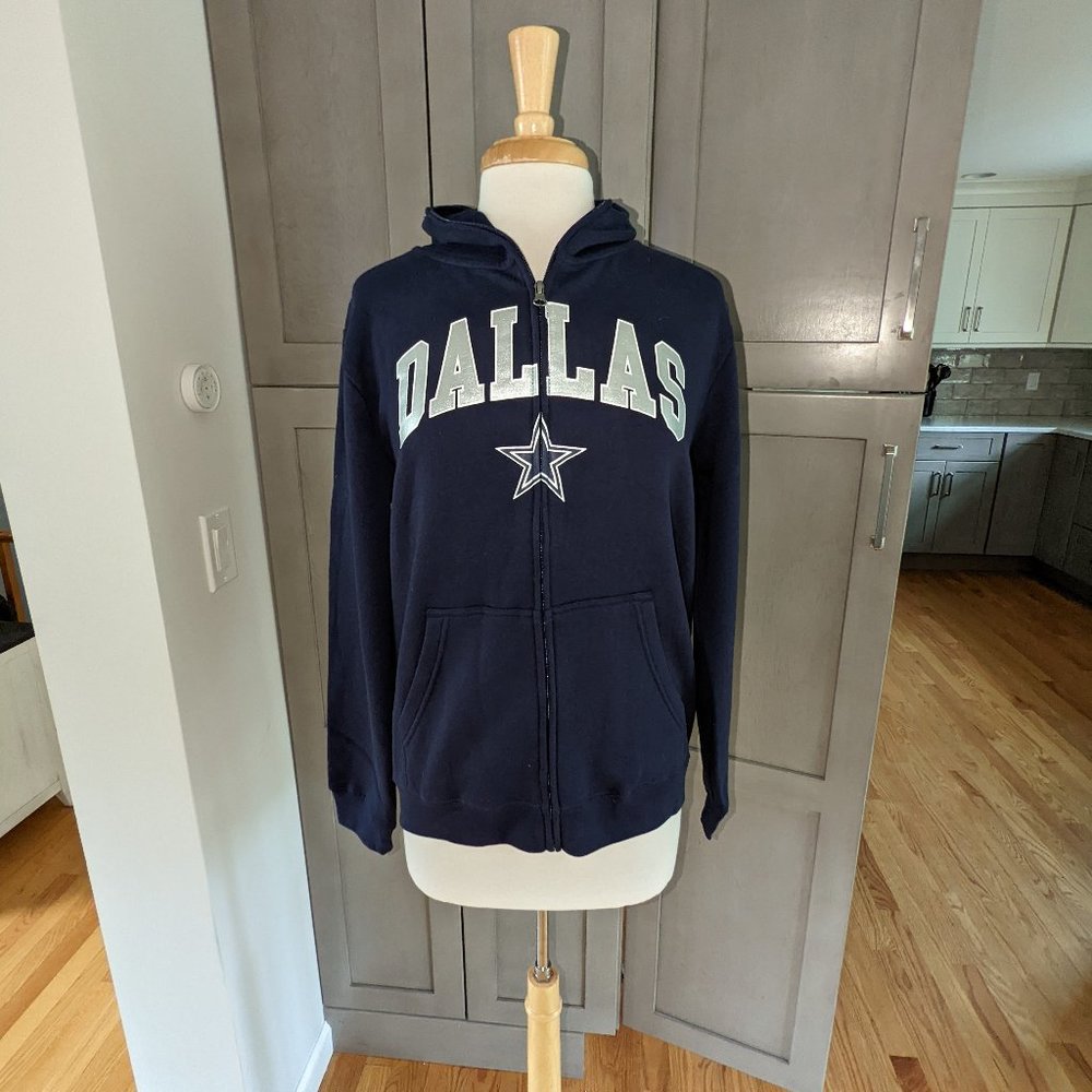 Dallas Cowboys Zipper Hoodie Sweat Jacket - Youth XL